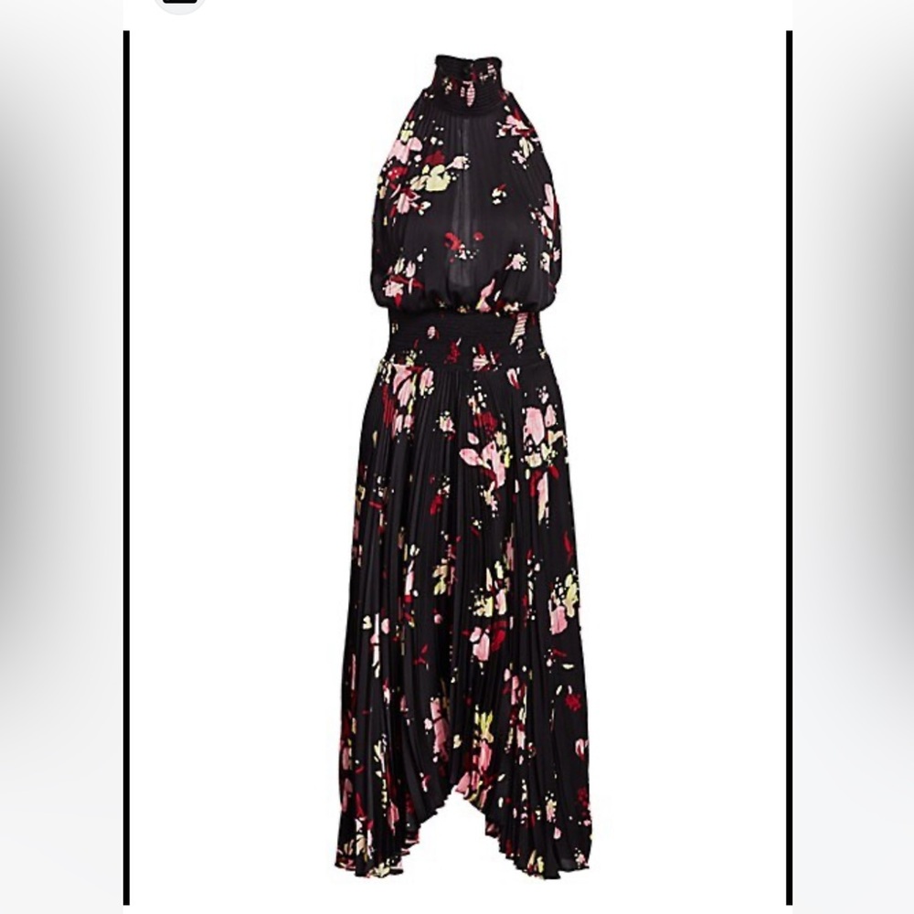 A.L.C. Renzo Pleated dress- floral print - size 2 Worn Once